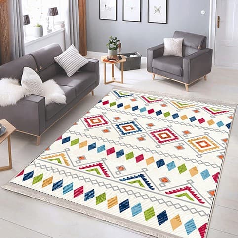 Colorful Geometric Rug